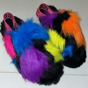 Multicolored Ugg Slides